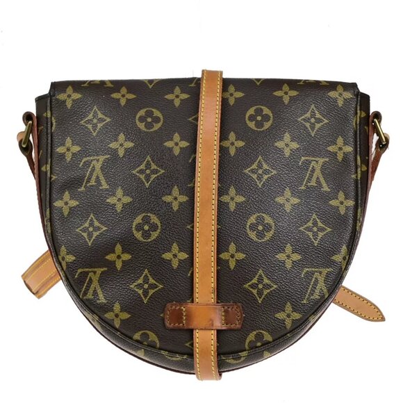 LOUIS VUITTONI Chantilly MM Shoulder Bag Monogram Leather Brown - Picture 3 of 14